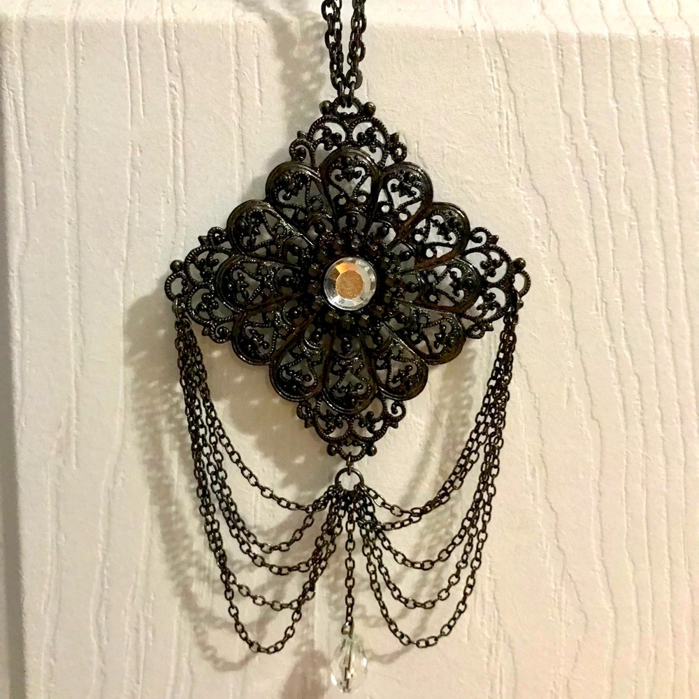 Unique goth glam necklace